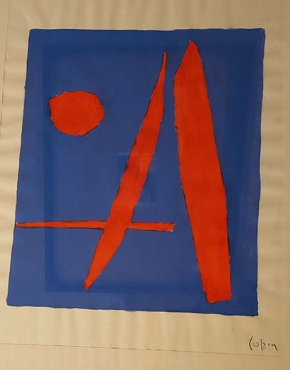 null COPIN André (1911-1928) 

Proposition 136/1945 

Gouache sur papier 

65 x 50...