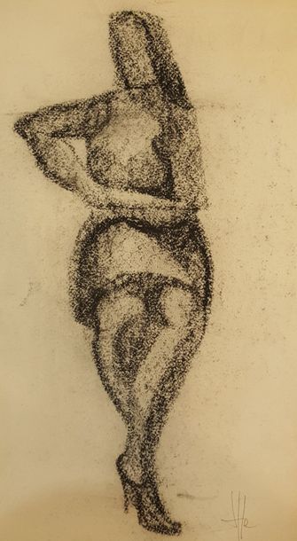 null COPPE Roger (1928) 

Ensemble de 5 oeuvres sur papier : 

Le rêve, encre et...