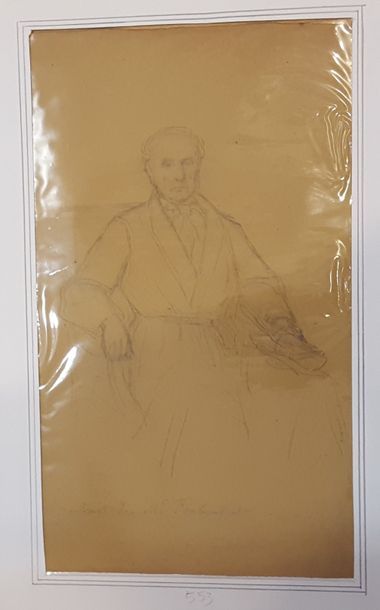 null ROUX Louis François P. (1817-1903) (attribué à)

Portrait de M. Fontemilliot

Crayon,...