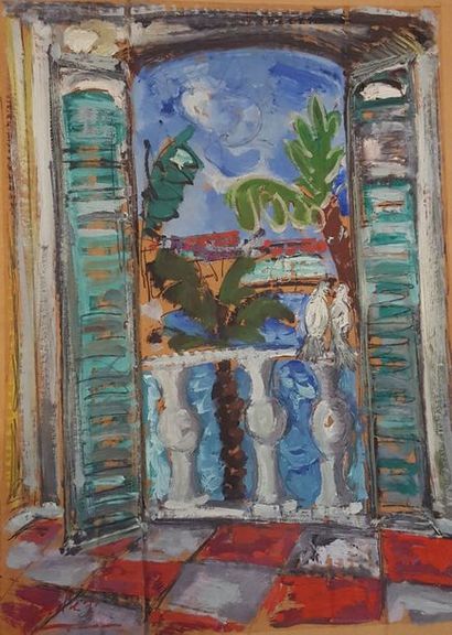 null CORDERO SAUSA Horacio (1945-2014)

Vue à la fenêtre

Huile sur toile signée...