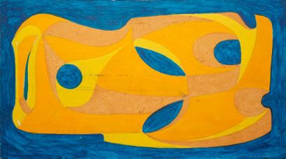 null DUNCHI Nardo, 1914-2010

Composition bleue et jaune, 1975

peinture sur panneau...