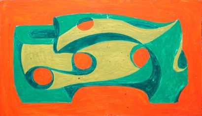 null DUNCHI Nardo, 1914-2010

Composition rouge et verte, 1975

peinture sur panneau...