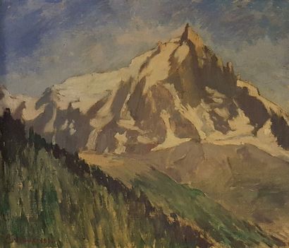 null ECOLE MODERNE [A. SEVADE ?] 				

Le Mont Servin, 1938

Huile sur toile, porte...