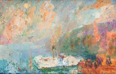 null LEBOURG Albert, 1849-1928



Vapeur à la Bouille, 1922

huile sur toile, signée...