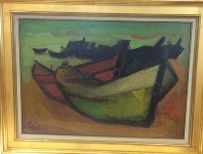 null TONA Rafael (1903-1987)

Les Barques

Huile sur toile signée en bas à gauche...