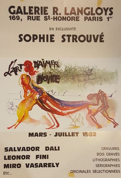 null Lot d'affiches d'exposition diverses : 

- Pierre Wemaere à la galerie moderne...
