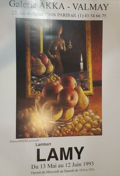 null Lot d'affiches d'exposition diverses : 

- Sementzeff à la galerie Vendôme,...