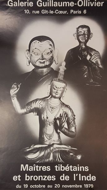 null Lot d'affiches d'exposition diverses :

- Maitres tibétains et bronzes de l'Inde...