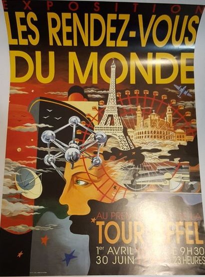 null Lot d'affiches d'exposition et divers :

- André Masson au Grand Palais, du...
