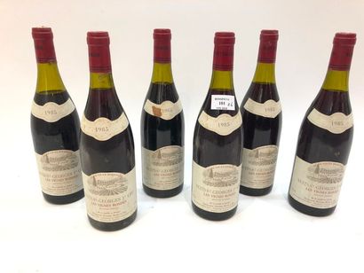 null 6 bouteilles NUITS-ST-GEORGES "Vignes Rondes", D. Rion 1985 (elt, 2 TLB, 2 LB,...