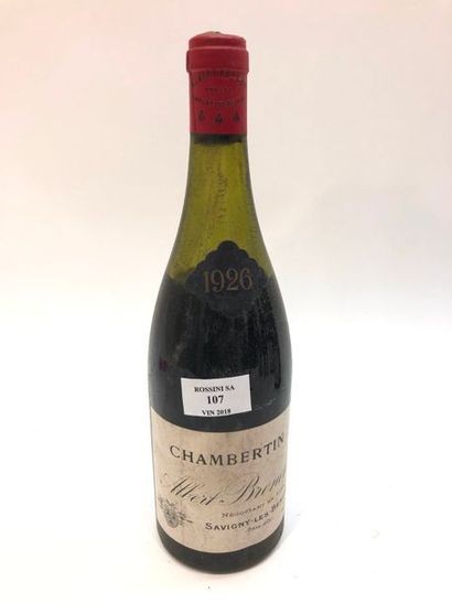 null 1 bouteille CHAMBERTIN, A. Brenot 1926 (es, B) 

