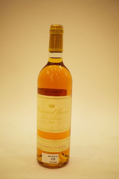 null 1 bouteille CH. D'YQUEM, 1° cru supérieur Sauternes 1994 (etlt) 	

