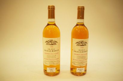 null 12 bouteilles CH. SIGALAS-RABAUD, 1° cru Sauternes 1990 (ela, elt) 