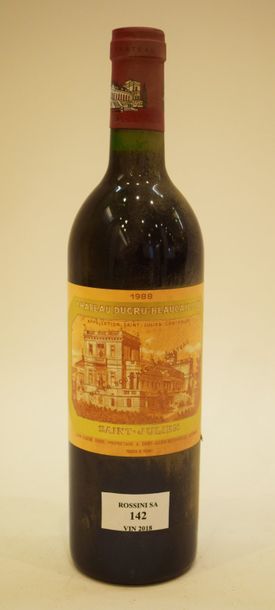 null 4 bouteilles CH. DUCRU-BEAUCAILLOU, 2° cru Saint-Julien 	1988 (es) cb 	