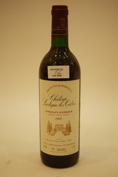 null 6 bouteilles CH. LARTIGUE DES CEDRES, Bordeaux Supérieur 1997	

