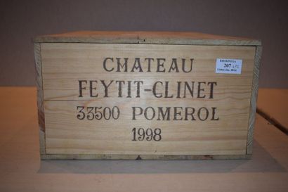 null 12 bouteilles CH. FEYTIT-CLINET, Pomerol 1998 cb