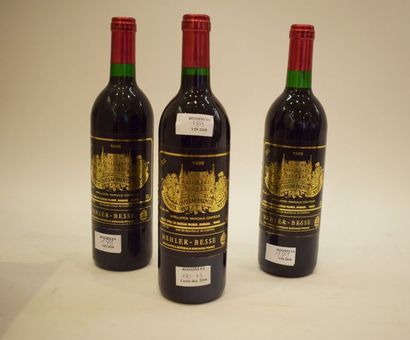 null 3 bouteilles Ch. PALMER, 3° cru 

Margaux 

1989

