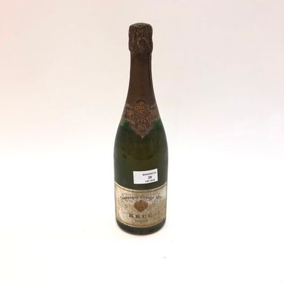 null 1 bouteille CHAMPAGNE Krug 1971 (B, ambrée) 	
