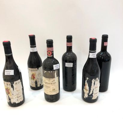 null 6 bouteilles (3 Barbaresco eta 1985 Risordo, 3 Chianti Classico La Casuccia...