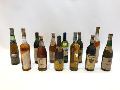 12 bouteilles VINS DIVERS (Grèce, Allemagne,...
