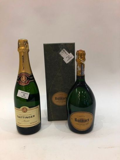 null 2 bouteilles CHAMPAGNE (Ruinart & Taittinger) 		

