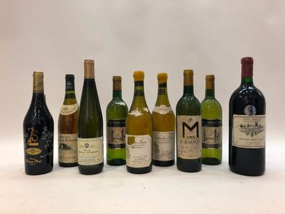 null Ensemble de 8 bouteilles de Blancet 1 magnum de Rouge (Chevalier de Malle, Jura,...