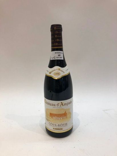 null 12 bouteilles "Château d'Ampuis", Guigal , 1996, cb