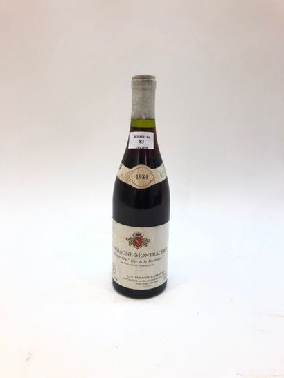 null 1 bouteille CHASSAGNE-MONTRACHET "Clos de la Boudriotte", Ramonet 1984(tachée)...