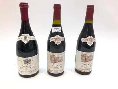 null 3 bouteilles VOLNAY (2 Taillepieds Naigeon-Chauveau 90, 1 Clos des Chênes Ch....