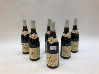 null 6 bouteilles CORTON "Bressandes", Vercherre 1986 (ea)	

