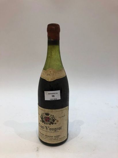 null 1 bouteille CLOS-VOUGEOT, F. Gerbet 1977 (B)