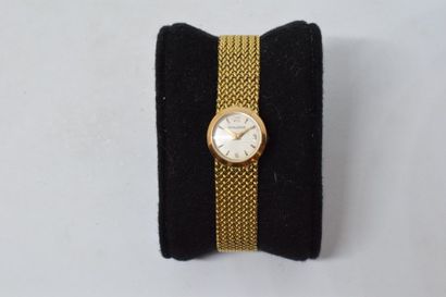 null JAEGER-LECOULTRE montre bracelet de dame en or jaune 18k (750), boîtier rond,...