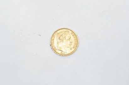 Pièce d'or 20 francs Napoléon tête laurée...