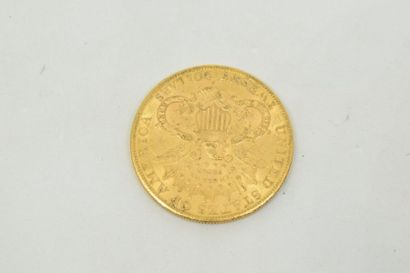null 1 pièce en or de 20 dollars "Liberty Head - Double Eagle" (1902 S)

TTB. 

Poids...