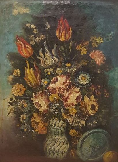 null Ecole flamande de la fin du XVIIIème siècle

Bouquet de fleurs dans un vase...