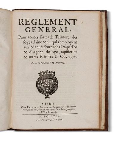 null RECUEIL d’édits et d’ordonnances de 1669, dont 8 pièces sur les Eaux et Forêts...