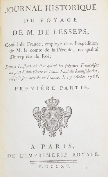 LESSEPS (Jean-Baptiste-Barthélemy de). Journal...