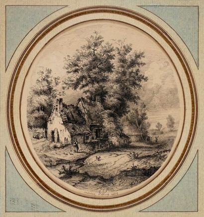 null VOLLON Antoine, 1833-1900

Paysanne devant la ferme, 1852

dessin à la plume...