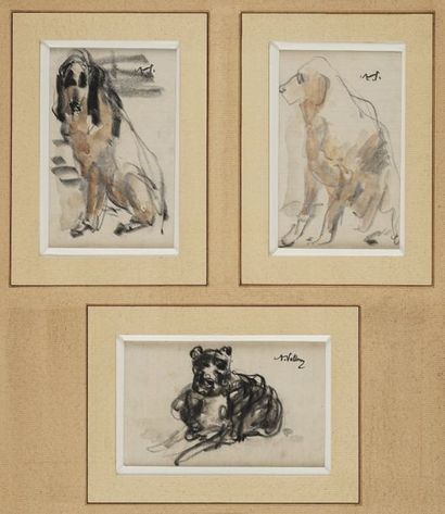 null VOLLON Antoine, 1833-1900

Études de chiens

trois dessins aquarellés sous un...