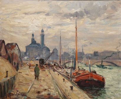 null MADELAIN Gustave, 1867-1944

La Seine au Trocadéro, Paris

huile sur toile

signée...