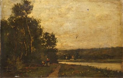 null VALLÉE Étienne, act. 1873-1881

Paysannes au bord de la rivière

huile sur toile...
