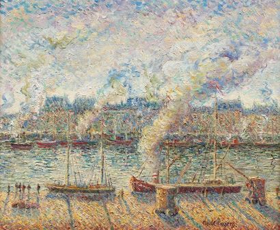 null PISSARRO Hugues Claude, né en 1935

L'embarquement du Sainte Louisa

huile sur...