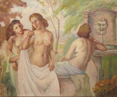 null QUEROL Leroy Jaime, 1890-1967

Trois baigneuses à la fontaine

huile sur toile

signée...