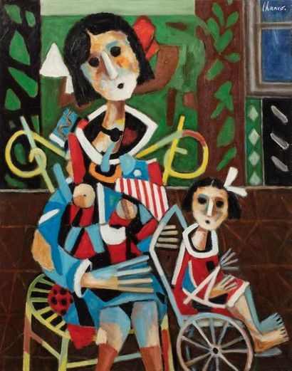 null CHANCO Roland, 1914-2017

Jeune fille à la poupée, 25.2.73

huile sur toile

signée...