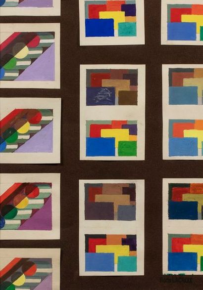 null LACROIX Boris, 1902-1984

Modules colorés

gouache et collages sur papier marron

cachet...