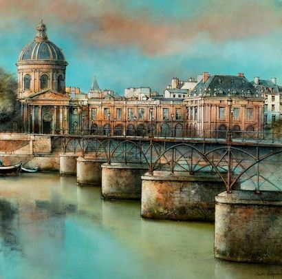 null CHAPAUD Marc, né en 1941

Le pont des Arts et l'Institut, Paris

huile sur toile

signée...