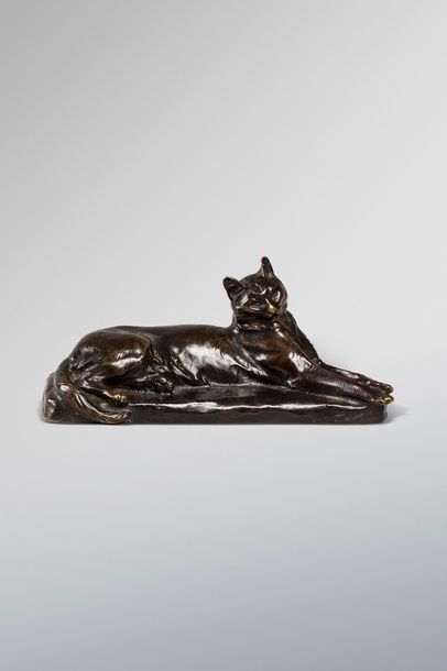 null RICHÉ Louis, 1877-1949

Chat s'étirant

bronze à patine brun foncé, Susse Frères...