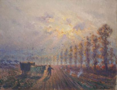 null RENARD-BRAULT Henri, né en 1859

La plaine embrumée de novembre

huile sur toile

signée...