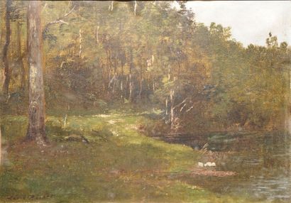 null RICHET Léon, 1847-1907

Bord de rivière

huile sur toile marouflée sur carton...