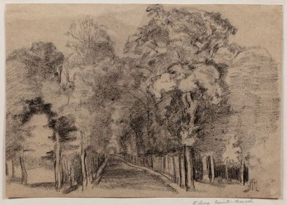 null SAINT-MARCEL Edmé de, 1819-1890

Route entre les arbres - Chemin aux promeneurs

fusain...